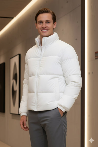 Mens - Puffer Jacket (Full Sleeves) - Black